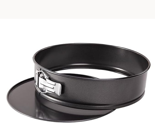 CHEFMADE Springform Pan, 10 Inch Round Cake Pan with Removable Bottom，Chiffon Bakeware for Oven and Instant Pot (Black)
