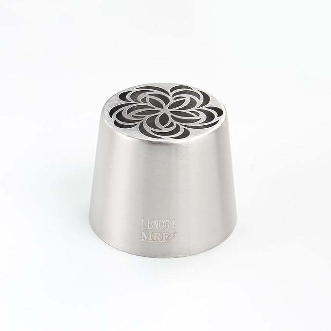 1 Piece Stainless Steel Extra Large Spiral Swirl Flowers Icing Tip,Pastry Frosting Piping Nozzle, Marshmallow Bouquet Icing Tips, Cake Decorating Piping Tip,Baking Tools for Cookies Cupcake Decoration