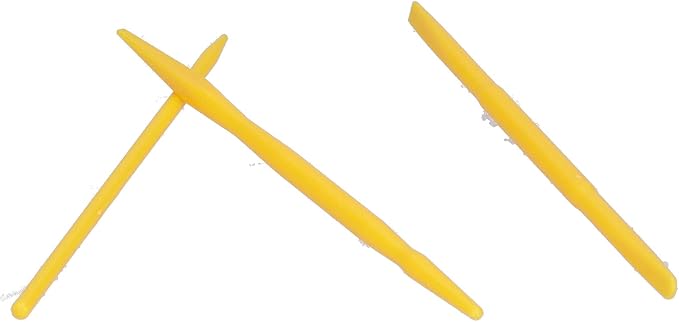 Fydun 14PCS Plastic Clay Modeling Tool Set for Cake Sculpting, Embossing, and Crafting (Yellow)