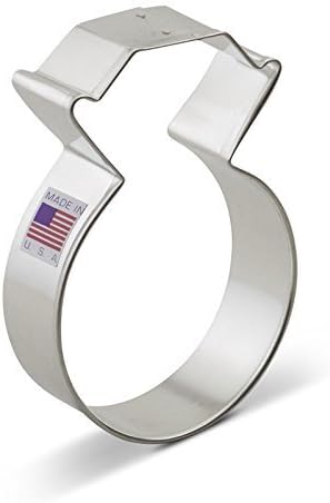 Ann Clark Cookie Cutters Diamond Engagement Wedding Ring Cookie Cutter 3.75" Made in USA