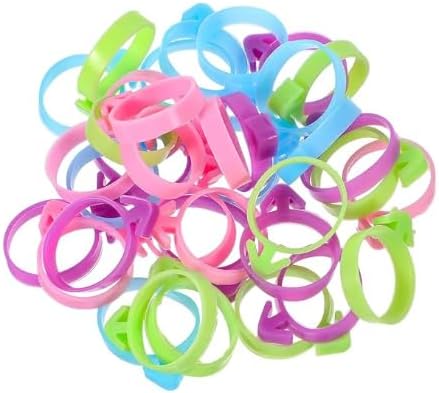 40Pcs Bag Clips – Reusable Silicone Pastry Bag Ties, 4-Color Icing Bag Clips for Cookies/Cupcakes/Pastry, Sealing Baking Supplies (Piping Bag Holder)