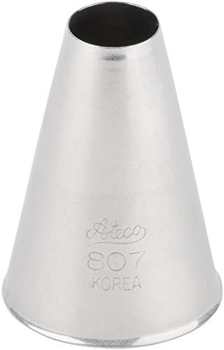Ateco # 807 - Plain Pastry Tip .56'' Opening Diameter- Stainless Steel