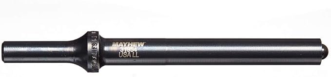 Mayhew Tools 31954HT Pneumatic Roll Pin Punch, 1/2" x 6" Hang Tag, Black Oxide Finish