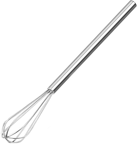 Stainless Steel Mini Whisk, Long-Handle Small Wire Whisk, Kitchen Cookware for Cooking, Whisking, Blending, 10.4inch