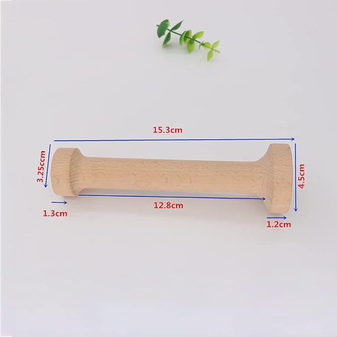 GSHLLO Wooden Tart Tamper Double Side Tart Mold Pastry Tamper Egg Tart Press Mold Dough Molding Presser Baking Tool