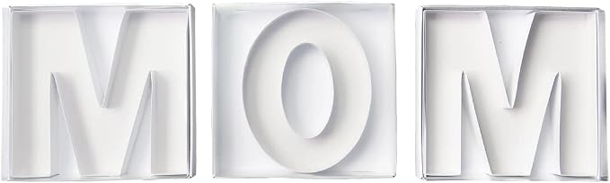 WENPACK 12.5" Cardboard Letter Shaped Mache Charcuterie Strawberries Fillable Sweets Decorative Box with Clear Lid (White, M)