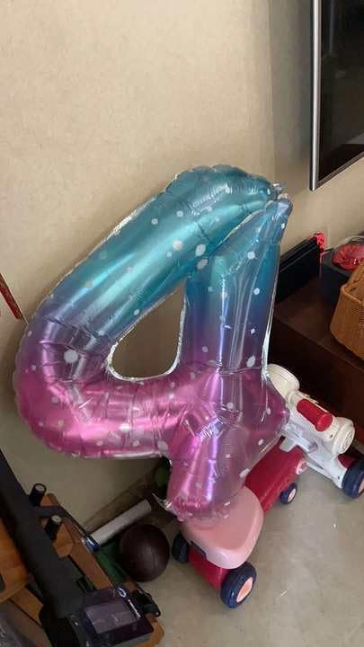 Starry Sky Number 6 Balloon 40 Inch, 6th Birthday Party Decorations for Children, Giant 6 Foil Balloon for Party Supplies
