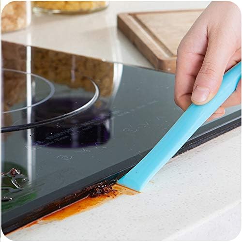 15 Pack Multipurpose Stiff Scraper Gum Scraper,Flexible Plastic | Kitchen Cleaning Scraper,Label Scraper,Can Opener,Heavy-duty Plastic,Can be Used at both ends,Scrape Corner Slot/Large Area