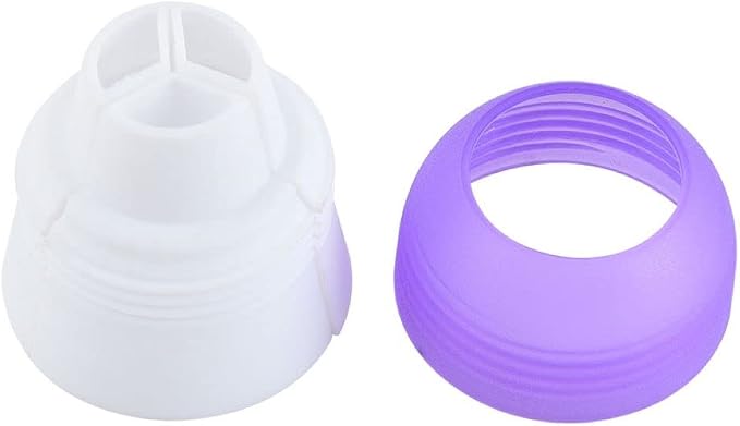 2 Pack Piping Bag Couplers Adapter Swirl Twist 3 Color Decorating Kit Tool for Icing Frosting Tips Russian Flower Mouth Nozzles Disposable Reusable Pastry Bags Cake Cupcake
