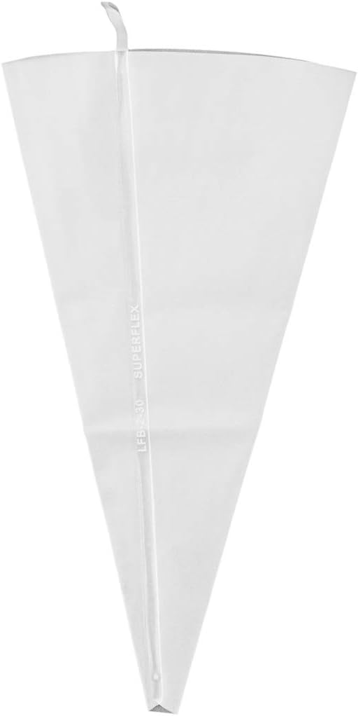 Restaurantware Pastry Tek 12 x 6.2 Inch Piping Bags 2 Reusable Icing Bags - Durable White Silicone Pastry Bags Anti Burst Decorate Cakes Cupcakes Macarons Or Cookies