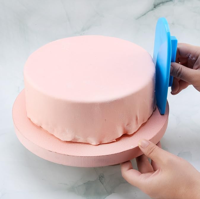 2 PCS Cream Smoother Tool Cake Smoother Scrapers Handle for Decorating Food Grade for Pastry and Icing Scraper Paddle Tool for Cake Decoration