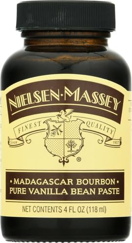 Nielsen-Massey Madagascar Bourbon Pure Vanilla Bean Paste for Baking and Cooking, 4 Ounce Bottle