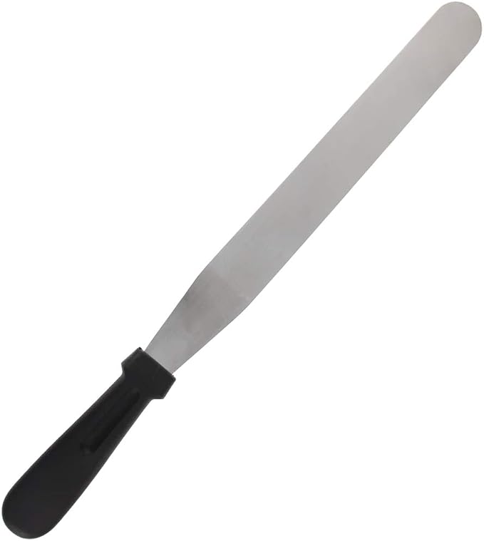 Utoolmart Straight Icing Spatula 10 Inch Stainless Steel Baking Cake Decorating Frosting Spatulas Stripping Tool Gifts for Christmas 1Pcs