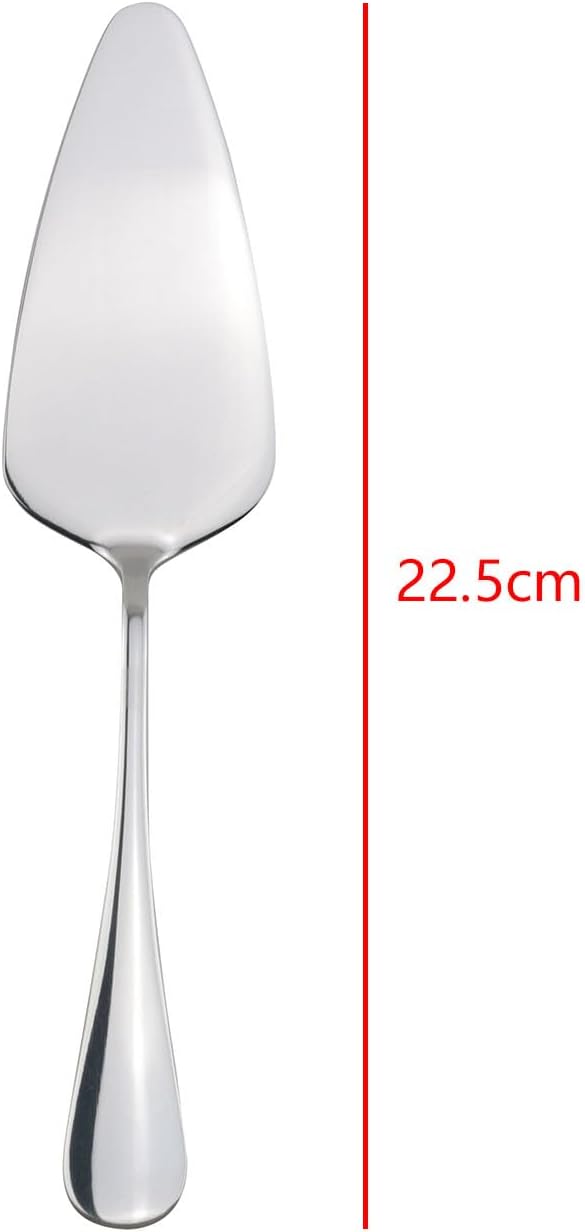 TAODAN 2PCS Stainless Steel Cake Spatula Wedding Pizza Dessert Cutter Smooth Edge Dinnerware Silver Pie Knife for Cutting Lasagne