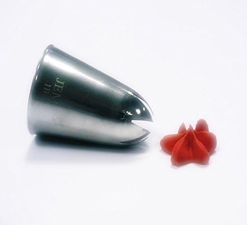 Jem Enterprises Drop Flower Piping Nozzle Decorating Tip #1B, Standard, Silver