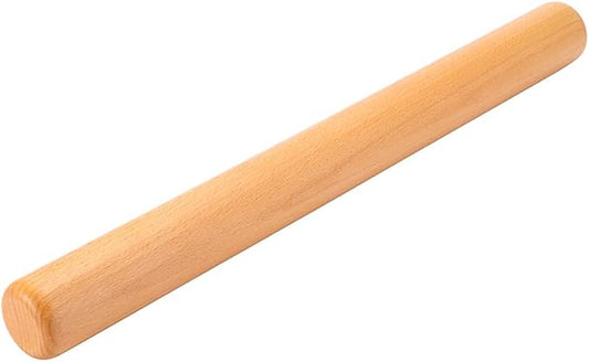 Wood Rolling Pin Dough Roller, Wooden Rolling Pin for Baking Pasta Fondant 13.8 Inches - Straight