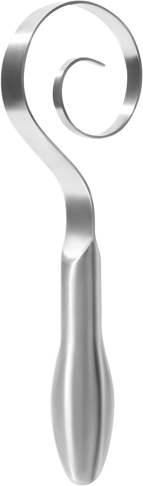 OYV Seamless Dough Whisk, 18/10 Stainless Steel Danish Dough Wisk, 9" Bread Whisk for Sourdough, Cookies, Pizza, Pastry, Dishwasher Safe Dough Hook