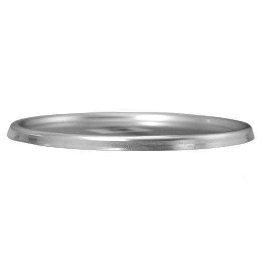 Chef Approved Aluminum Stable Dough Proofing Pan Lid | Professional Round Shape Retarding Stackable Bakeware Pot for Bakery Pastry Coffee Shop | Fits 48DPAN | Break Resistant, 8.6"W x 8.6"D x .13"H