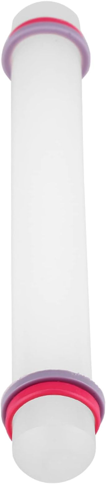 9 Inch Non-Stick Dough Roller With Thickness Rings - Rolling Pin Fondant - Sugar Fondant Cake Roller For Pies and Cookies