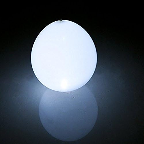 40pcs LED Light Up White Balloons by ALUNME Non Flashing Party Wedding balloon Lights Long Standby Time for Dark Party Supplies,Wedding Decorates