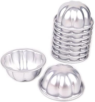 10pcs per lot Various Design Fluted Edge Wavy Flower Cup Boat Round Shape Aluminium Tart Mould Jelly Pudding Cup Cupcake Mold Baking (C21)