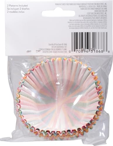 Wilton Color Wheel Standard Cupcake Liners, 75-Count