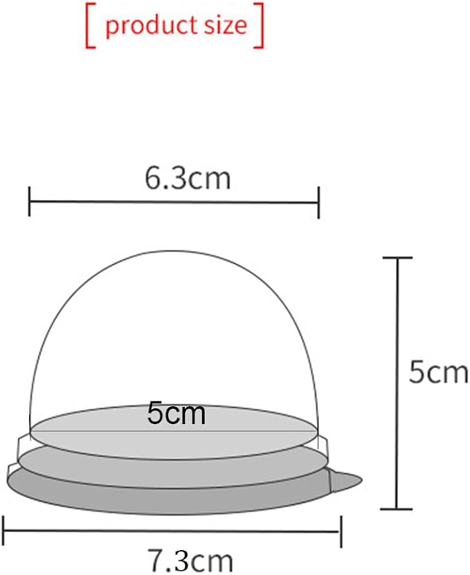 EchoDone 50 Set Clear Plastic Mini Cupcake Boxes Muffin Pod Dome Muffin Single Container Box Wedding Birthday Boxes (Gold)
