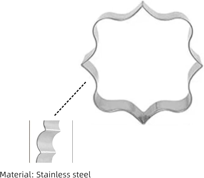 10PCS Stainless Steel Plaque Frame Cookie Cutters - Variety Shapes Fondant Cutters for Baking,Wedding,Birthday,Christmas,Metal Biscuit Molds for DIY Decorations