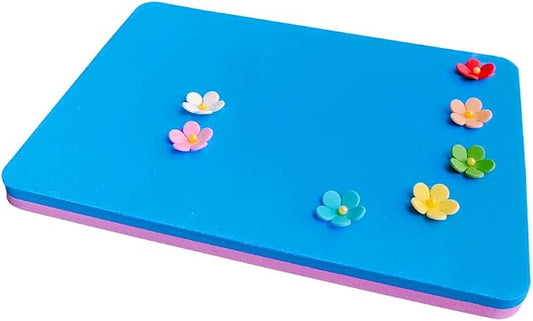 Fondant Flowers Foam Pad Sugarcraft Sponge Mat to Roll/Shape Clay Floral Petals 5 Holes Drying Mat, Fondant Cake Creating/Modeling Tool