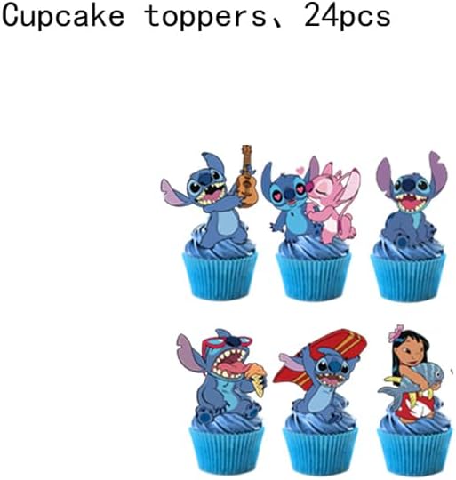 25PCS Cake Toppers Cupcake Toppers Cake Decorations Birthday Party Supplies Decorations (Style 10)