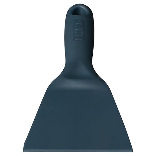 Remco 6961MD3 Blue Polypropylene Metal Detectable Hand Scraper, Injection Molded Blade, 8" L x 3" W, 1 Piece