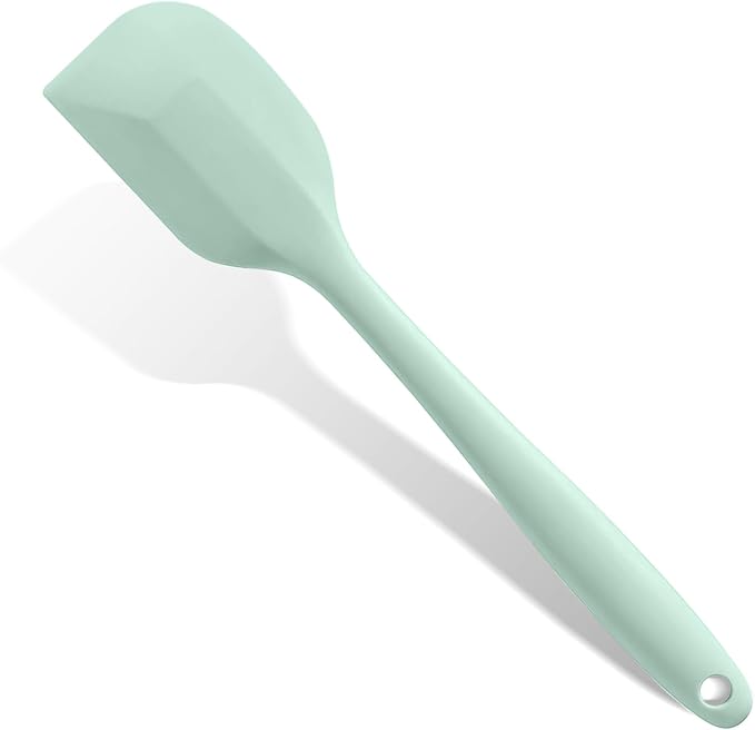 Mint Green Rubber Spatula for Kitchen Use, 10.8In Silicone Spatulas for Cooking Heat Resistant, Flexible Small Kitchen Spatula for Kitchen Nonstick Cookware