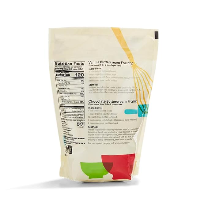 365 by Whole Foods Market, Organic Powdered Sugar, 24 Ounce (Pack of 2)