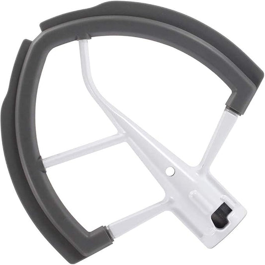 Flex Edge Beater for Kitchen Aid Mixer 6 Quart Bowl-Lift Stand Mixer Bowls | 6 QT Flat Edge Beater with Flexible Silicone Edges Bowl Scraper