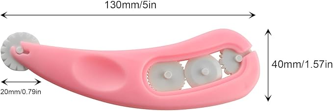 Fondant Roller Cutter 4 Styles Wheels 130x40mm Sugarcraft Icing DIY Cutter Knife 20mm Removable Rollers