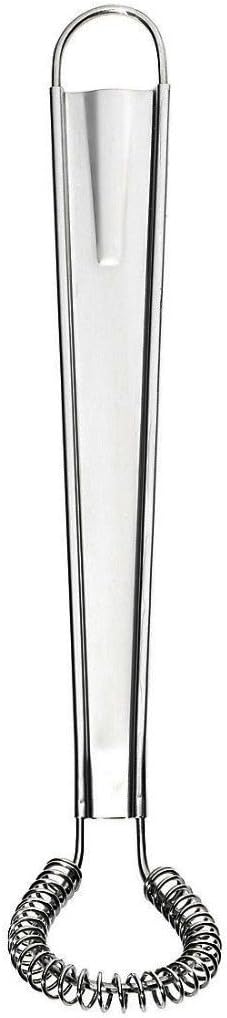 Best Utensils Stainless Steel Mini Egg Whisk Beater Handheld Milk Frother Foamer Foaming Creamy Coffee Mixer Spring Sauce Blender Kitchen Accessories, Pack of 2