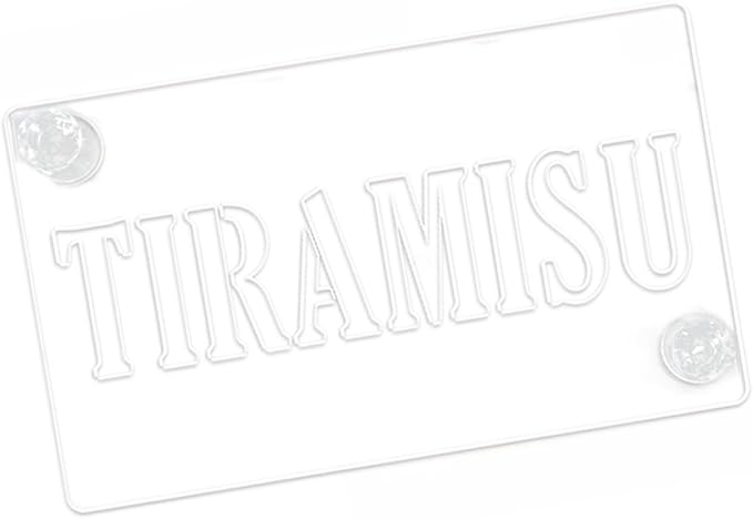 Stencil for Tiramisu Cake Painting Letter Design Decorating Tool Tiramisu Decorating Painting Stencil