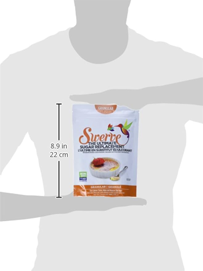 Swerve Ultimate Sugar Replacement Sweetener, Granular Sugar Substitute, Zero Calorie, Keto Friendly, Zero-Sugar, Non-Glycemic, Gluten Free, 12 ounces (Pack of 2)