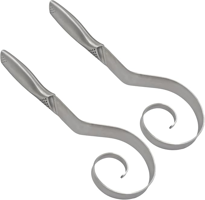 2 Pack 12 Inch Seamless Danish Dough Whisk | Stainless Steel, Bread Whisking Tool, For Baking Pizza, Cake, Cookie, Silver