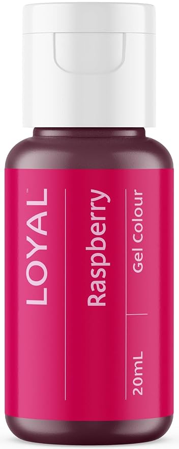 Loyal Gel Food Coloring | Vibrant Color for Buttercream, Fondant, Royal Icing, Gum Paste, Marzipan and Cake Batter | Gel-Based Concentrated Food Dye - 20ml Raspberry