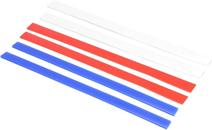 Dioche 1/2 Inch Rolling Silicone Measuring Dough Strips – Rolling Pin Guides for Cookies, Pies, & Baking – Set of 3 Thickness Specifications