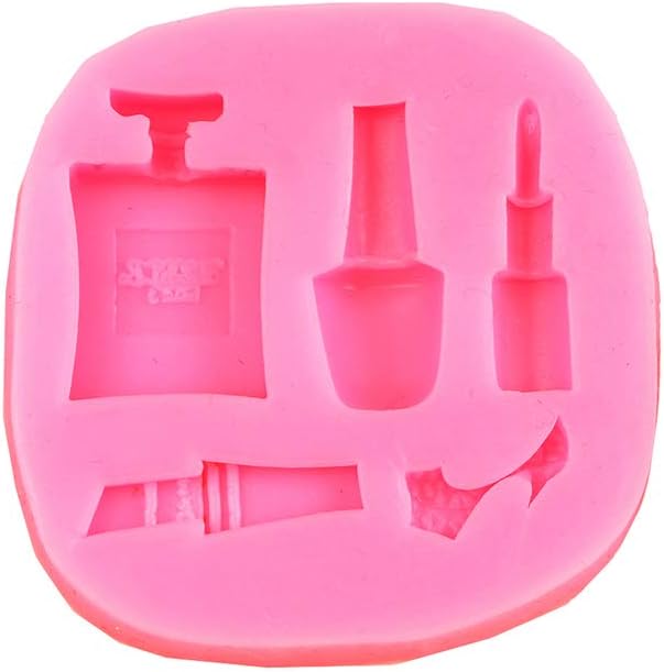 O'Creme Silicone Fondant Mold, Cosmetics: Fashion Makeup; Use for Chocolate Pudding, Candy, Jelly, Soap Modeling