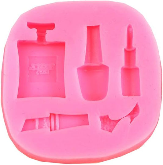 O'Creme Silicone Fondant Mold, Cosmetics: Fashion Makeup; Use for Chocolate Pudding, Candy, Jelly, Soap Modeling