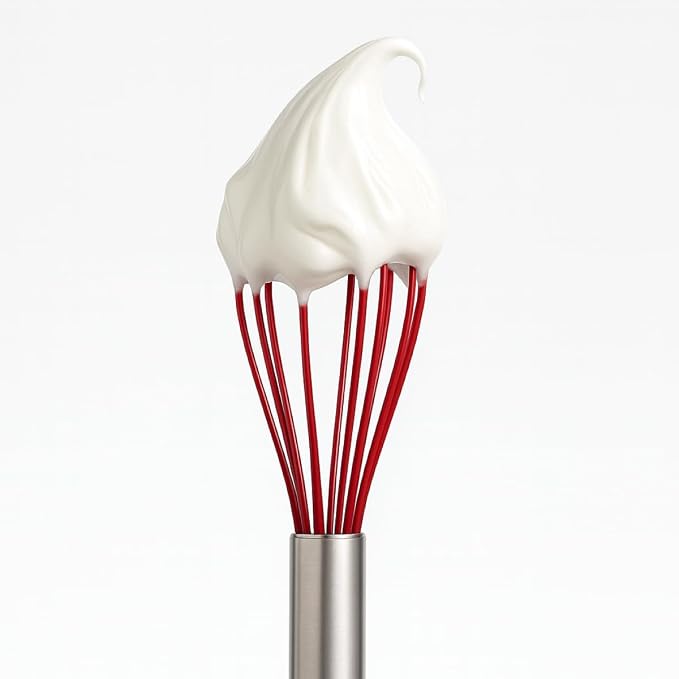 Mrs. Anderson’s Baking Non-Stick Wire Whisk, Silicone-Coated Stainless Steel, 7-inches