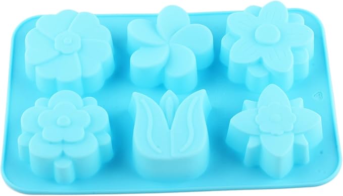 6Pcs Flowers Shaped Silicone Chocolate Molds Tulip Daisy Mold For Chocolate Candy Set Of 2