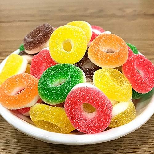 Palksky (4 PCS) Donut silicone Gummy Mold/Mini Donut Pan/Ring Gummy Candy Mold for Chocolate Jelly Ice Cube Pralines Caramels Ganache Snacks(with 2 Droppers)