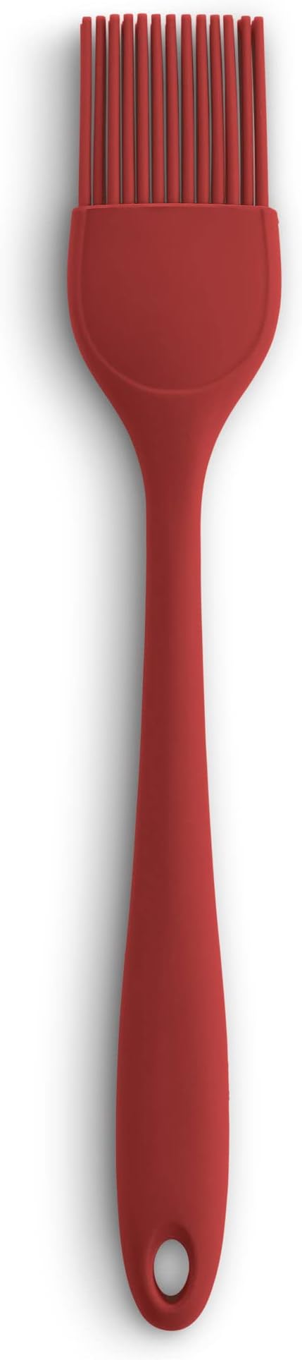 Mrs. Anderson’s Baking Silicone Basting Brush, Non-Stick, Heat Safe, Shed-Proof Bristles, Red, 1.75-Inches, For Butter, Egg Wash, Glaze, And Baking Prep