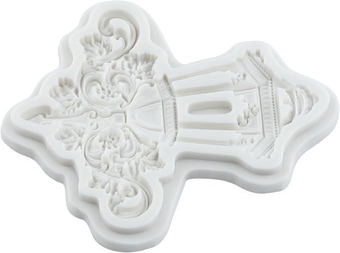 Vintage Street Lamp Silicone Mold Baroque Wall Light Fondant Molds for Cake Decorating Cupcake Topper Chocolate Candy Polymer Clay Gum Paste