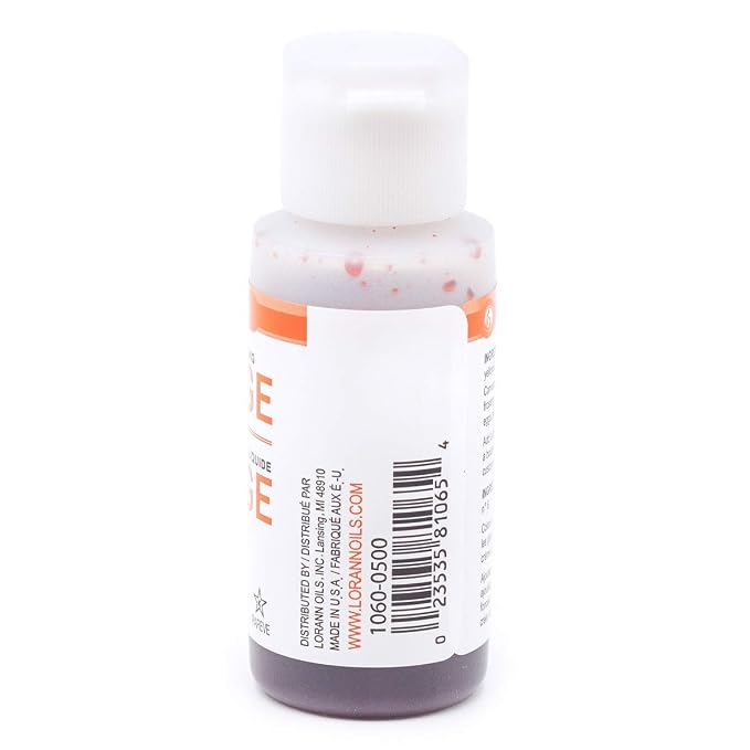 LorAnn Orange Liquid Food Color, 1 ounce squeeze bottle