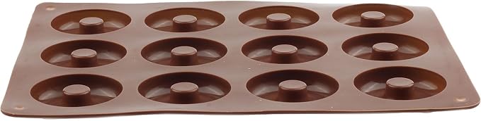 12 Cavity Donut Silicone Chocolate Molds For Candy Chocolate Cake Decoration